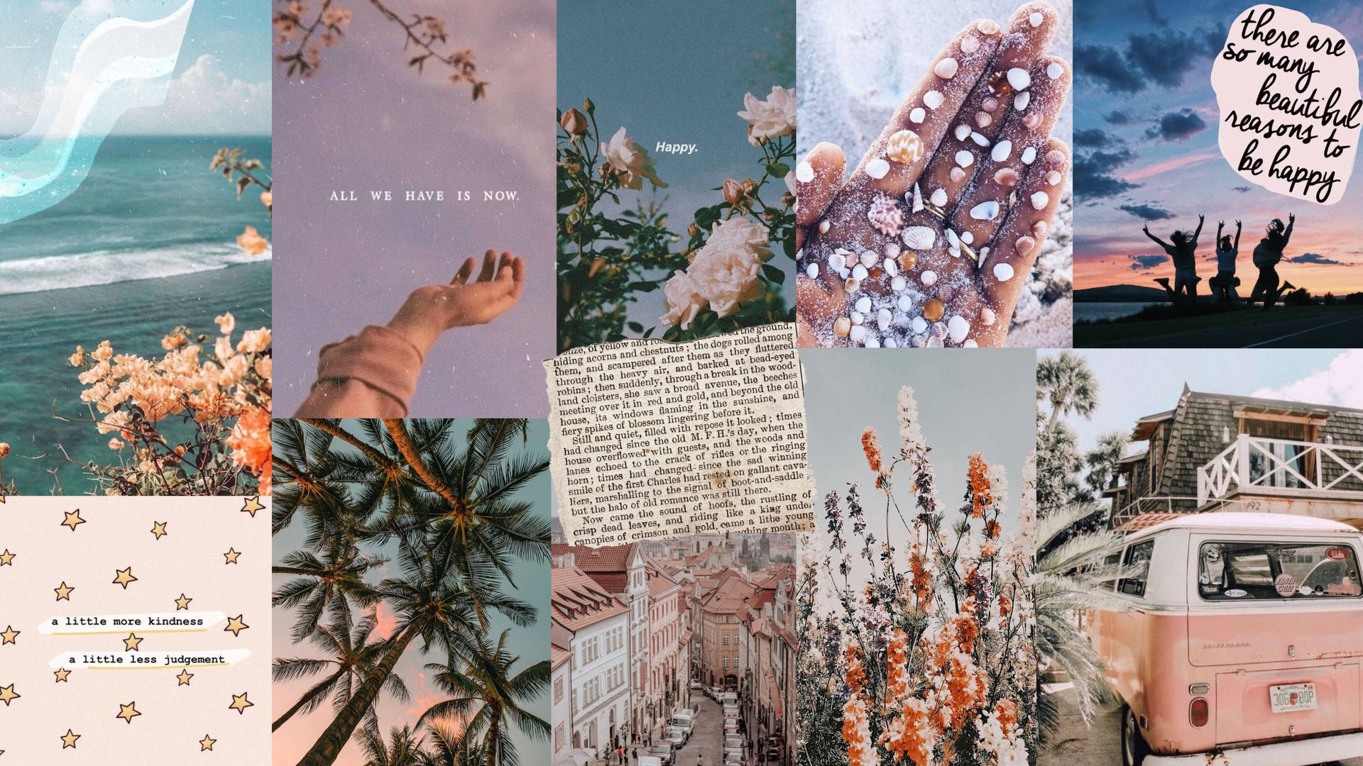 Mood Board Spring Aesthetic Background