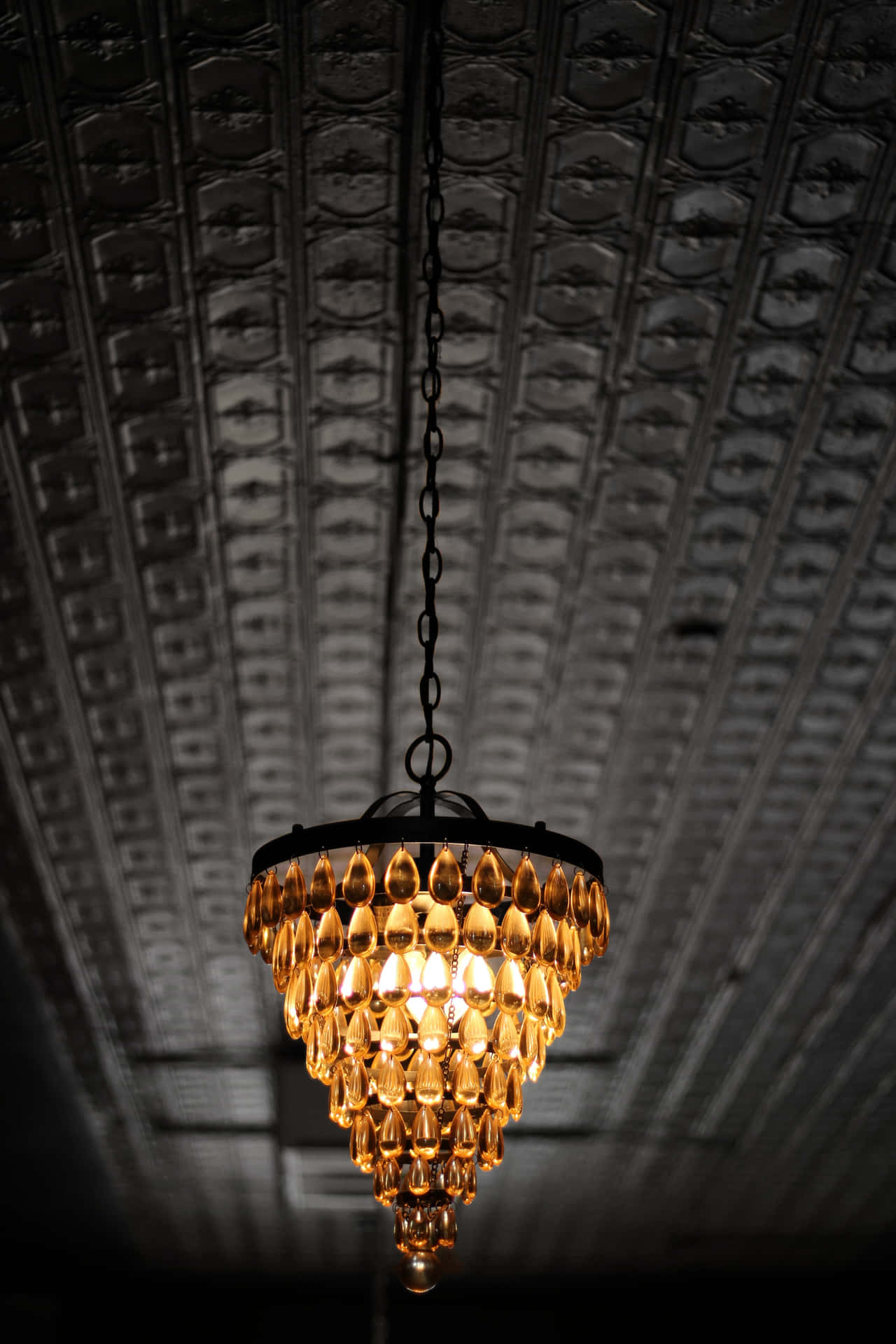 Moody Chandelier Light Background