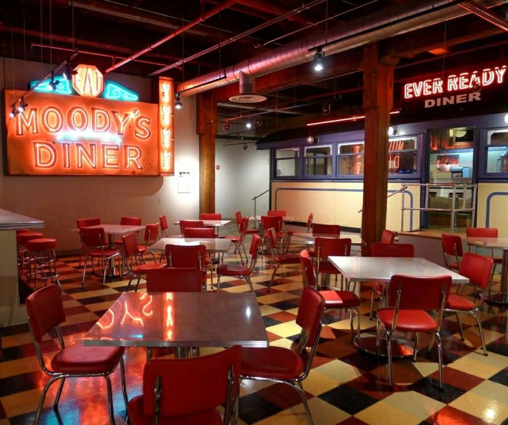 Moody's Vintage Retro Diner Background