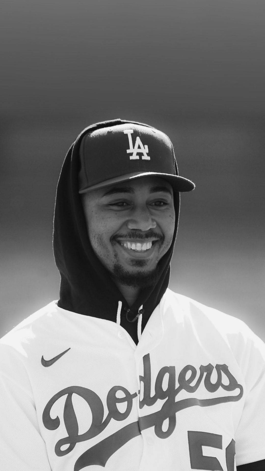 Mookie Betts Grayscale Background