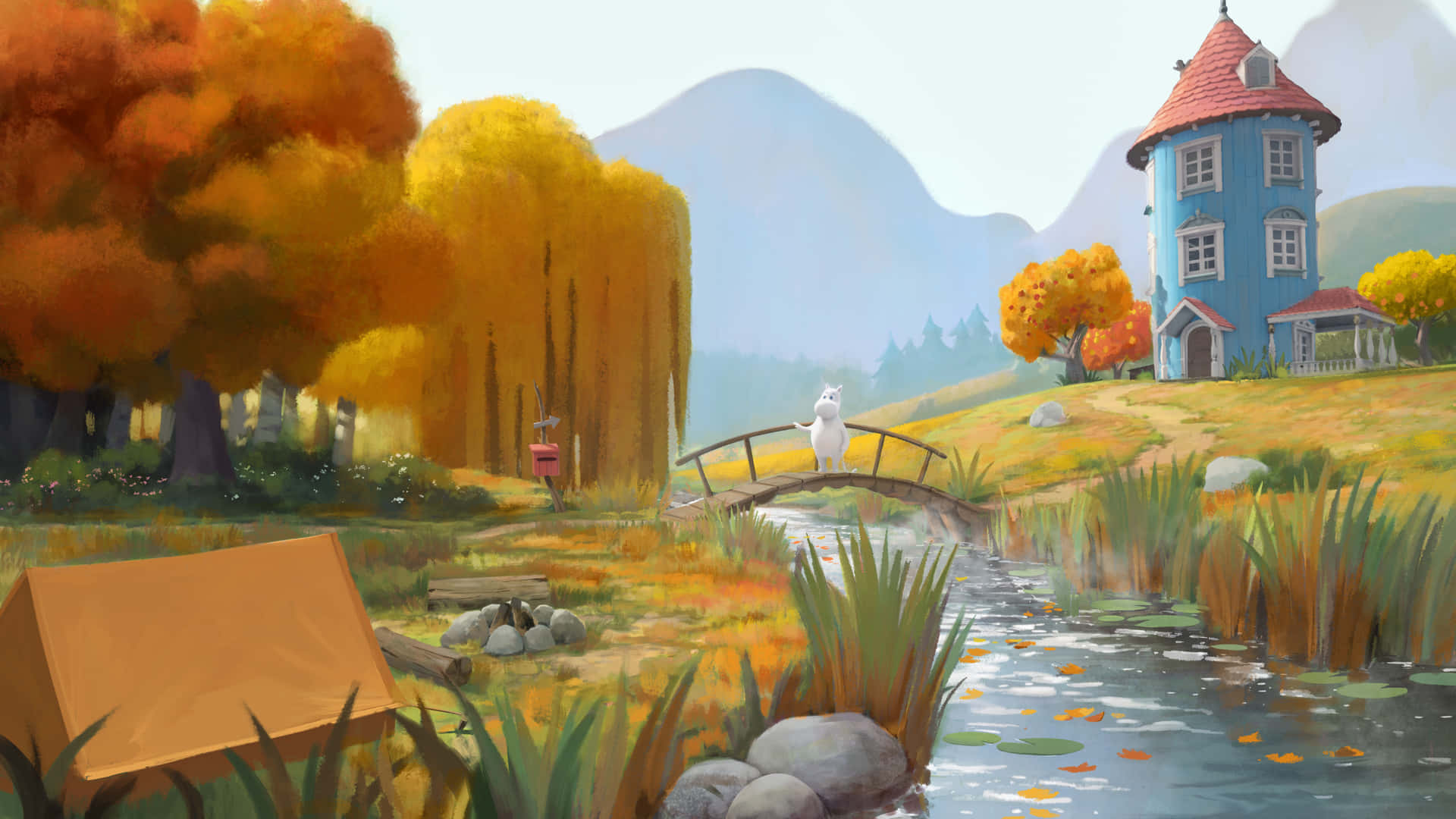 Moomin Desktop Hill Home Background