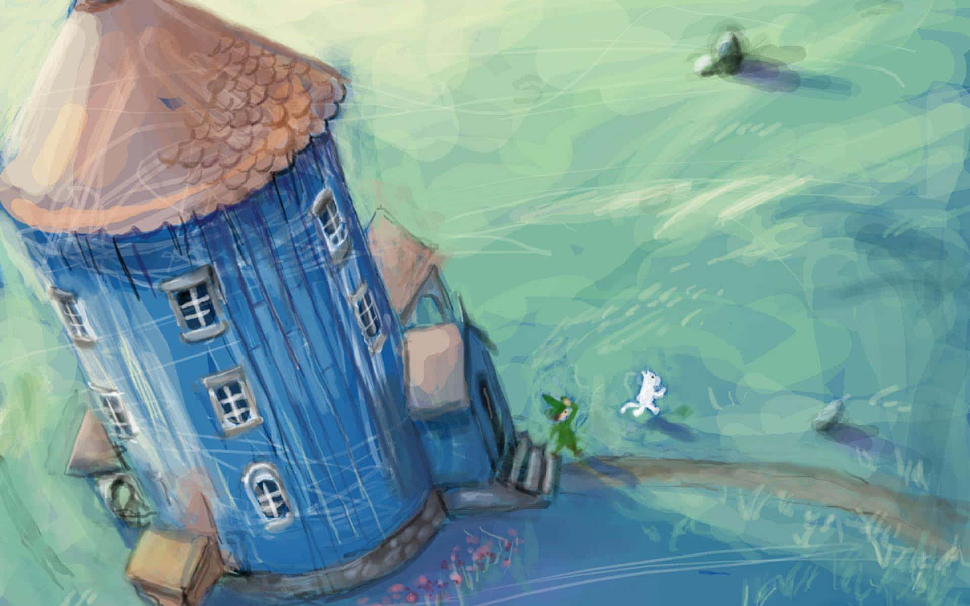 Moomin Desktop Oil Painting Background