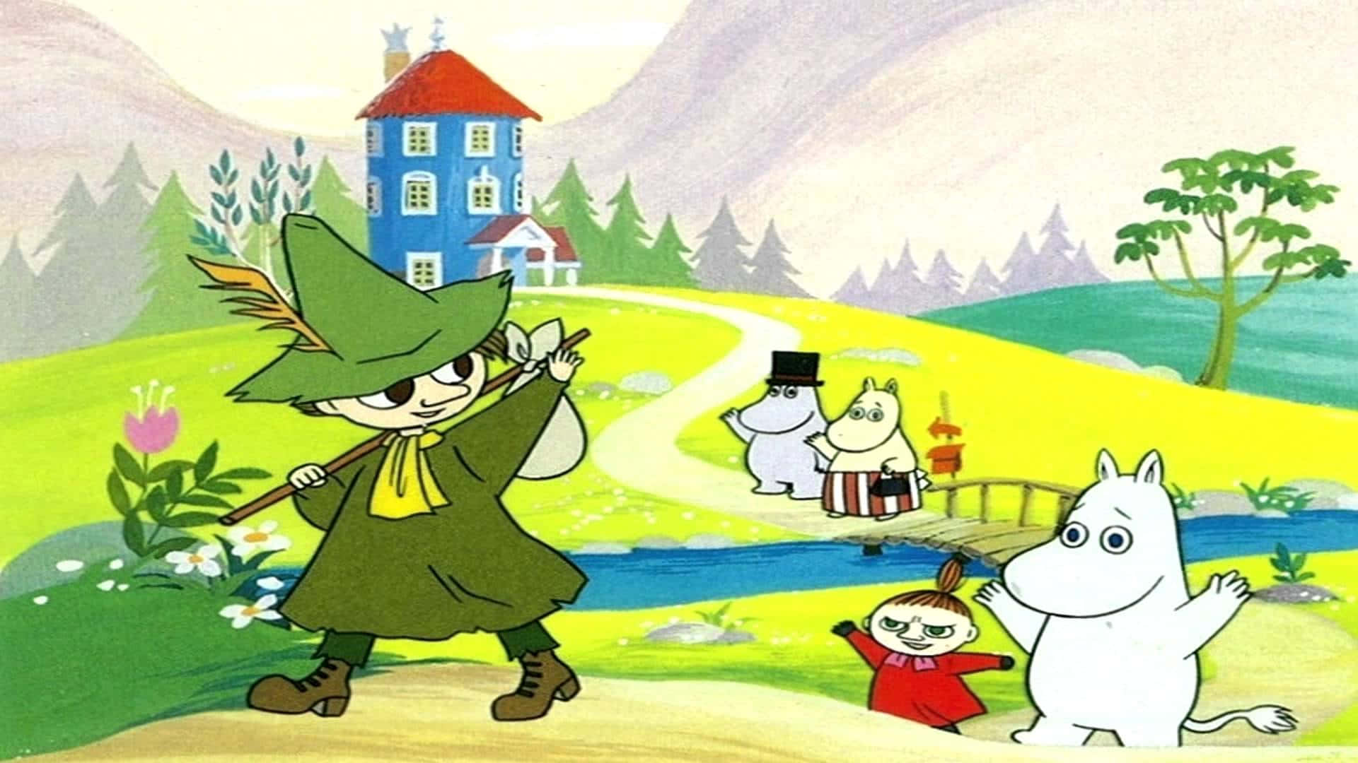 Moomin Desktop Saying Goodbye Background