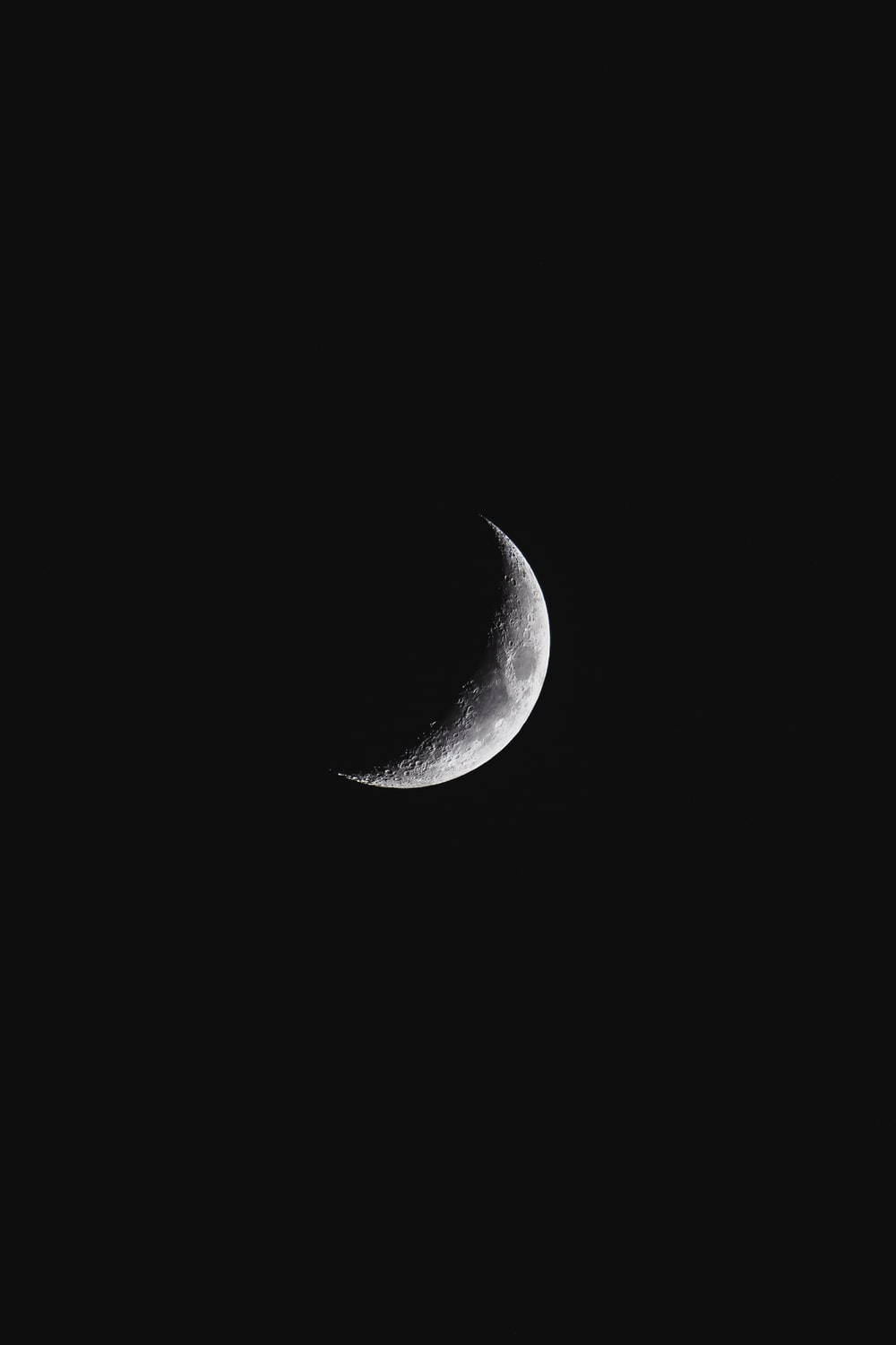 Moon Aesthetic Dark Crescent Background