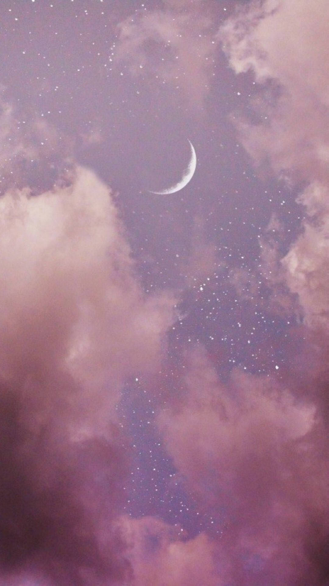 Moon Aesthetic Pastel Background