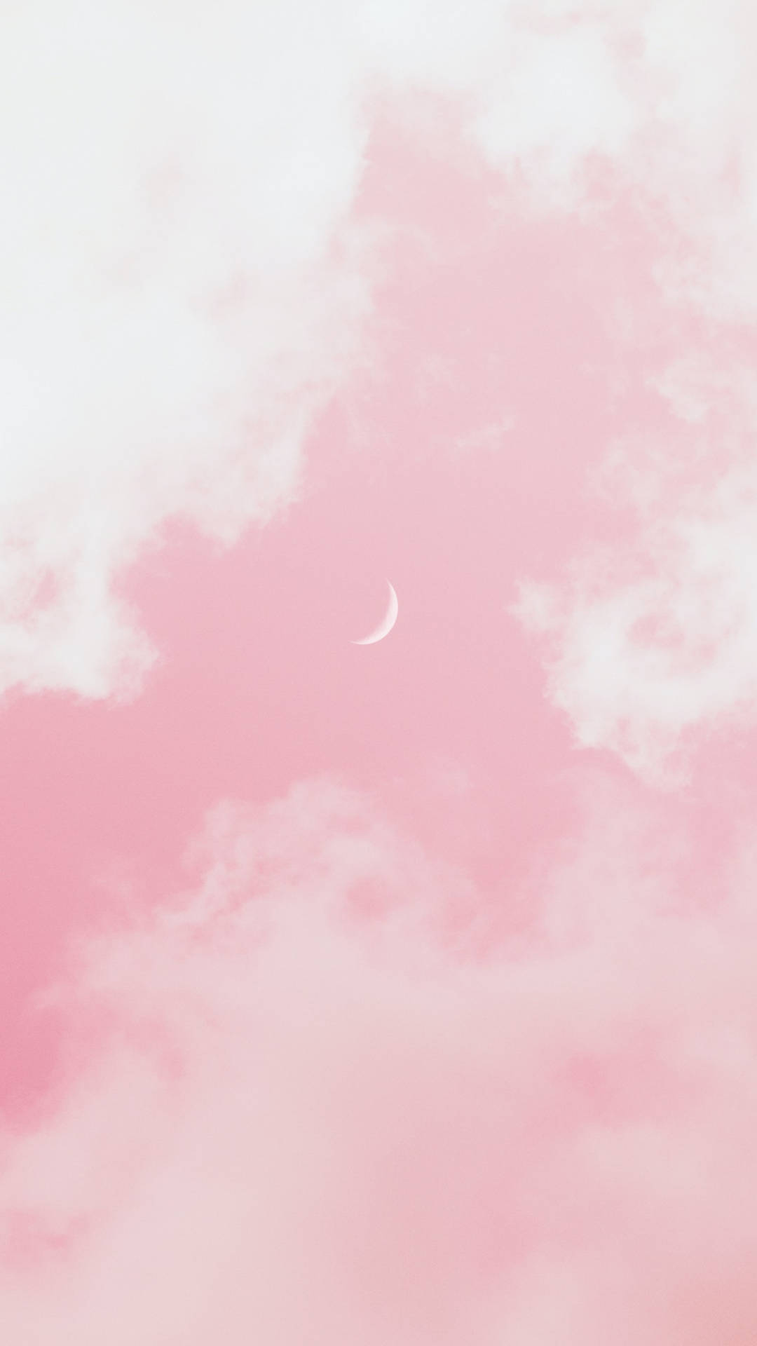 Moon Aesthetic Pink Sky