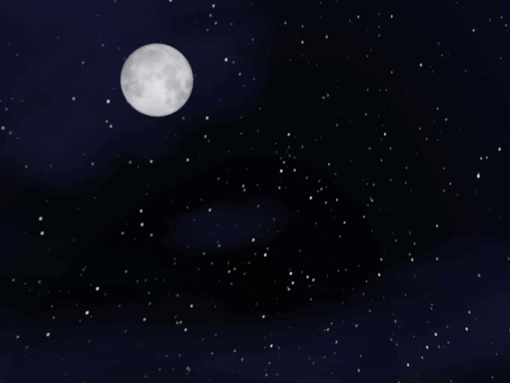 Moon And Stars Iphone Dark Sky Background