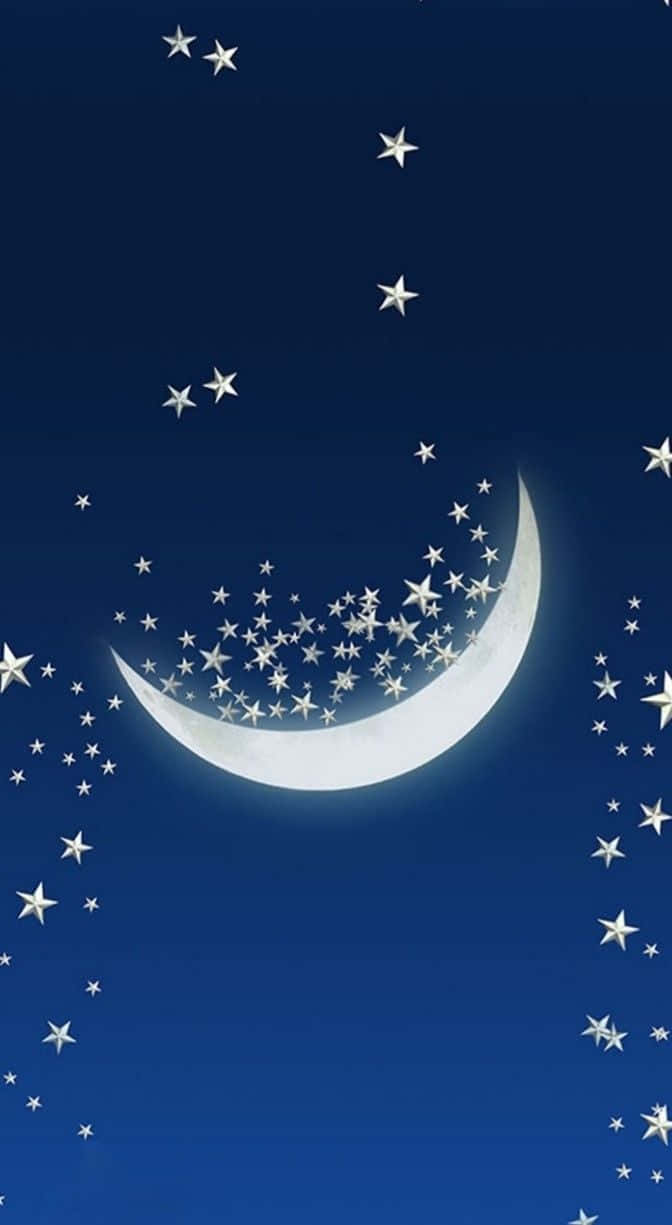 Moon And Stars Phone Cute Background
