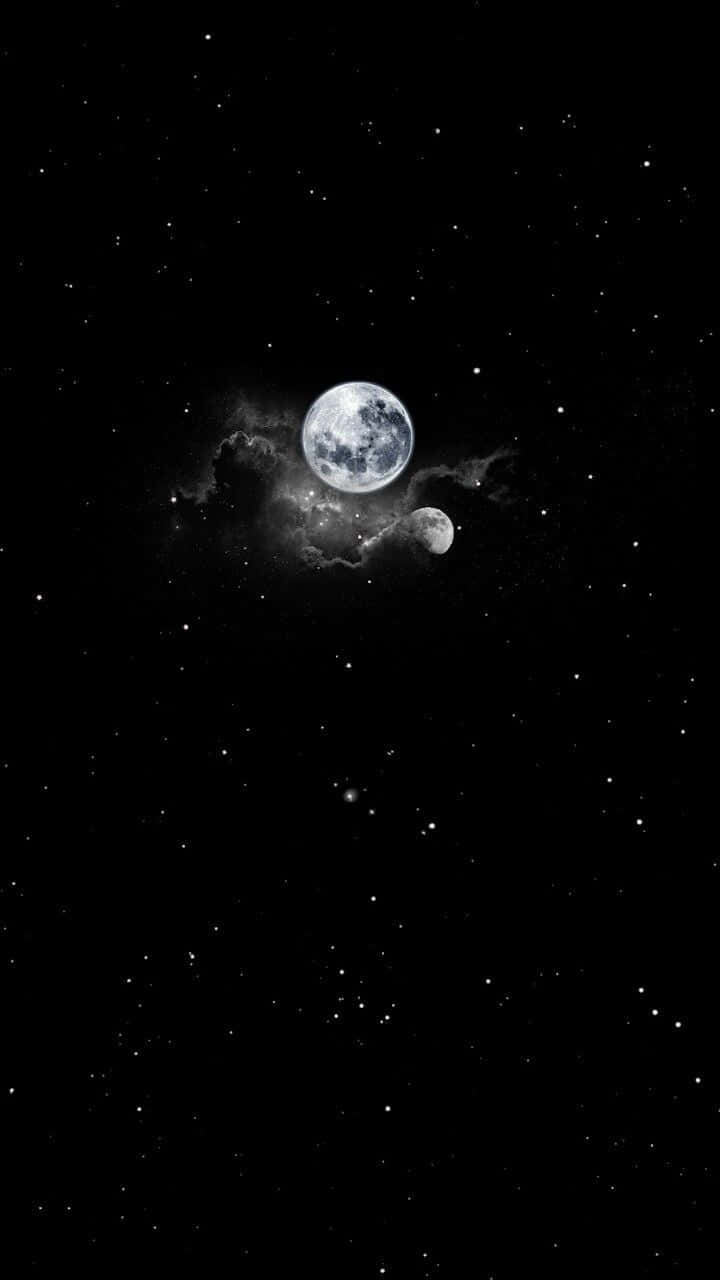Moon And Stars Phone Dust Background