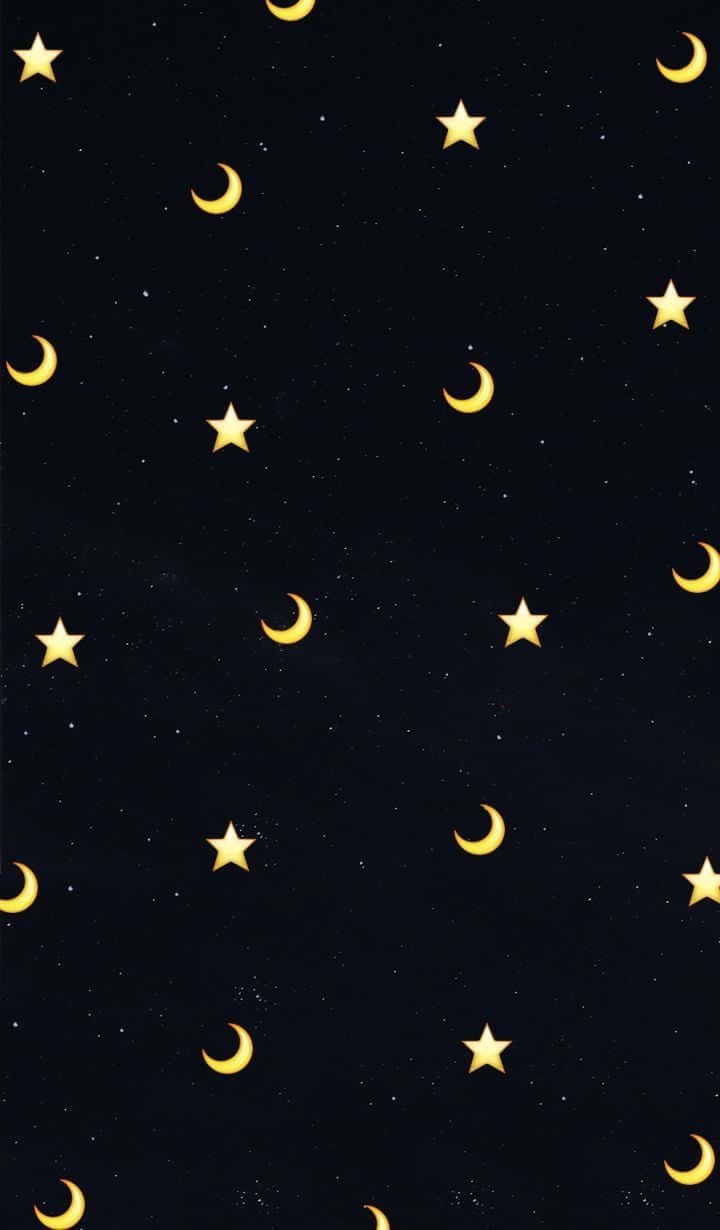 Moon And Stars Phone Pattern Background