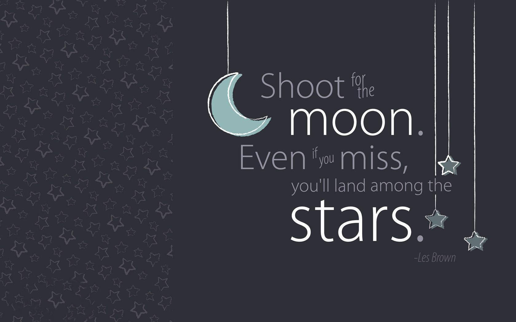 Moon And Stars Quotes Desktop Background