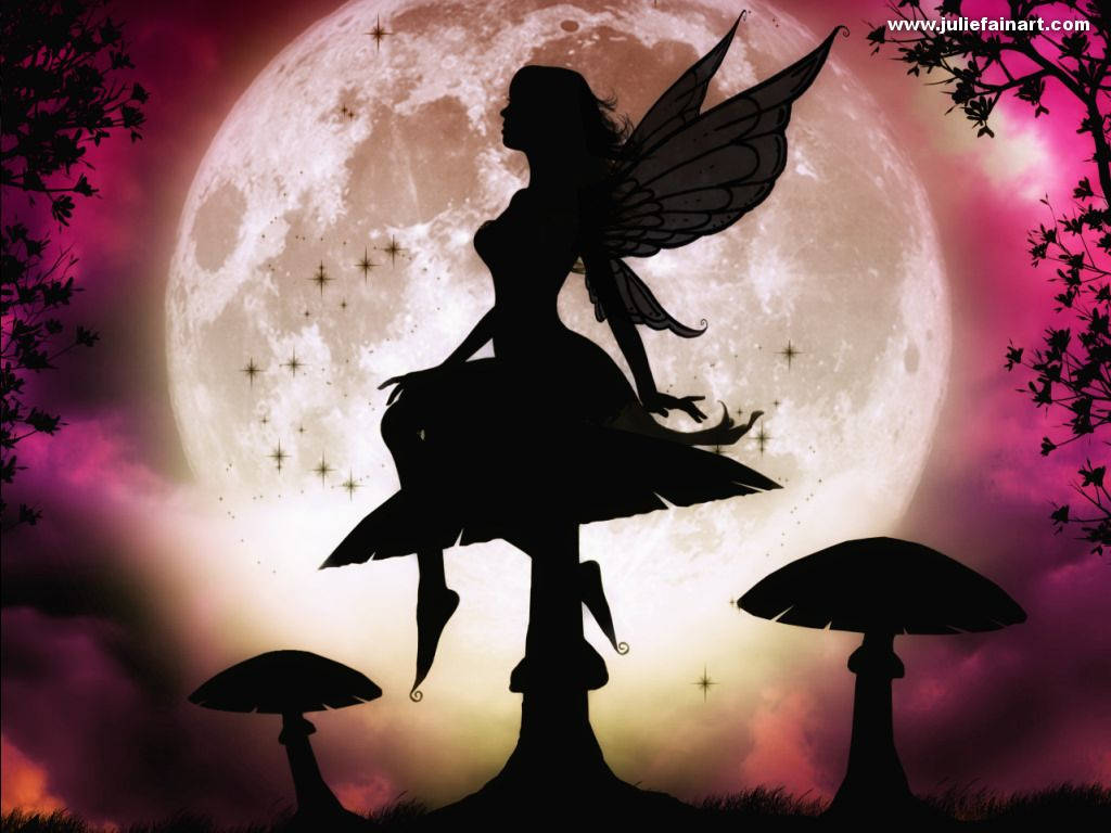 Moon Fairy Silhouette