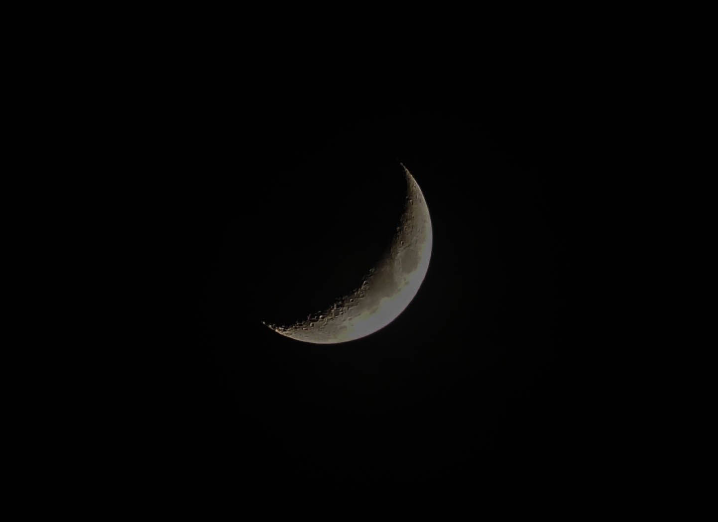 Moon In Pitch Black Backdrop Background