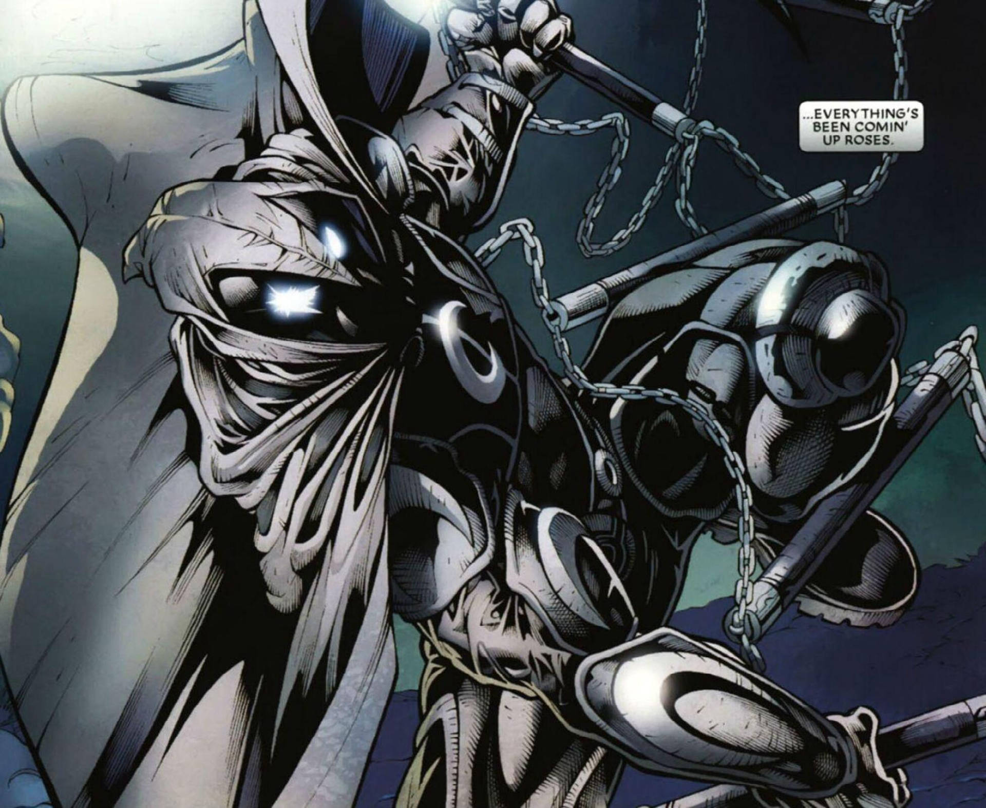 Moon Knight Fight Quote Background