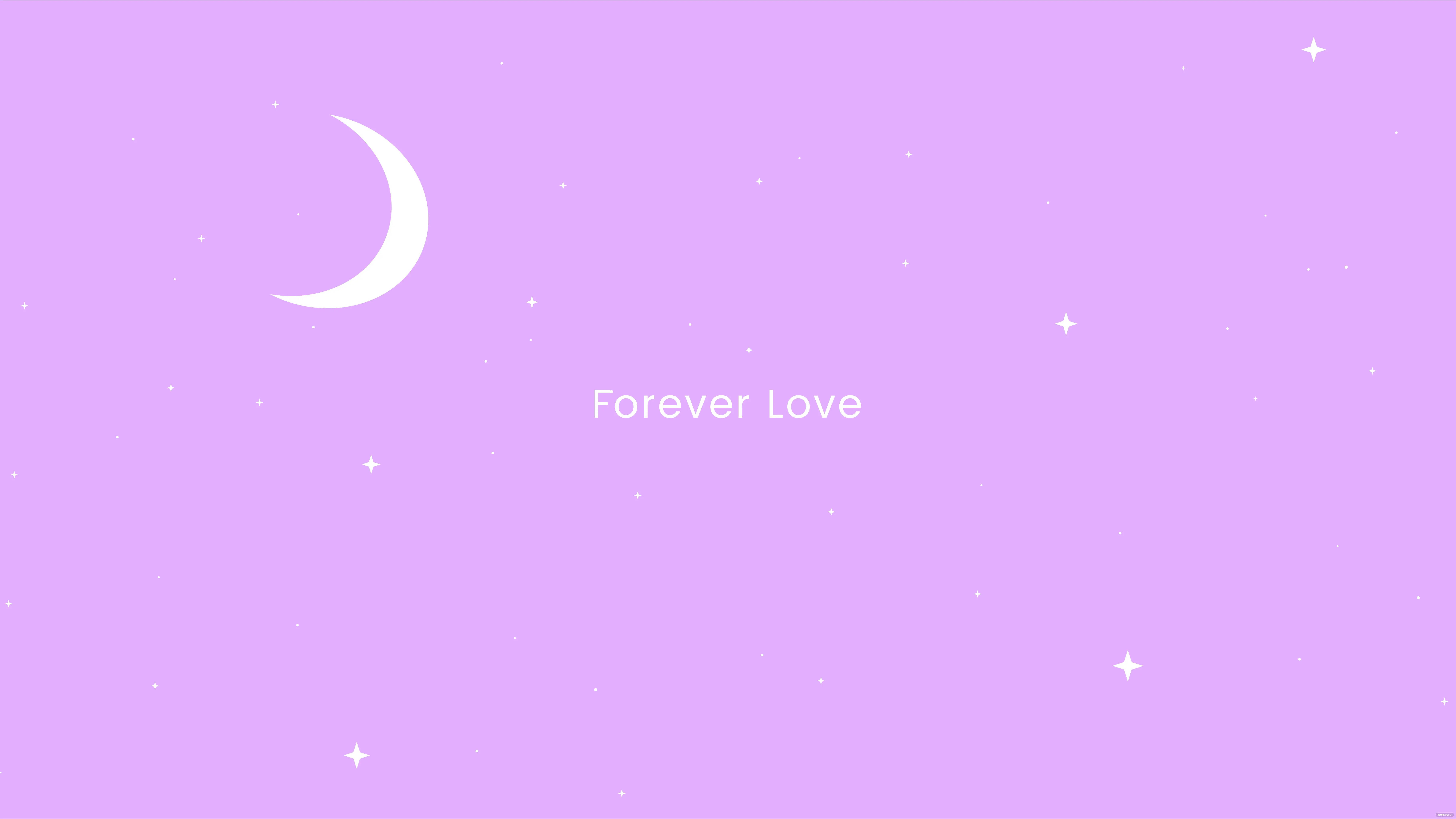 Moon Lilac Pastel Galaxy Desktop Background