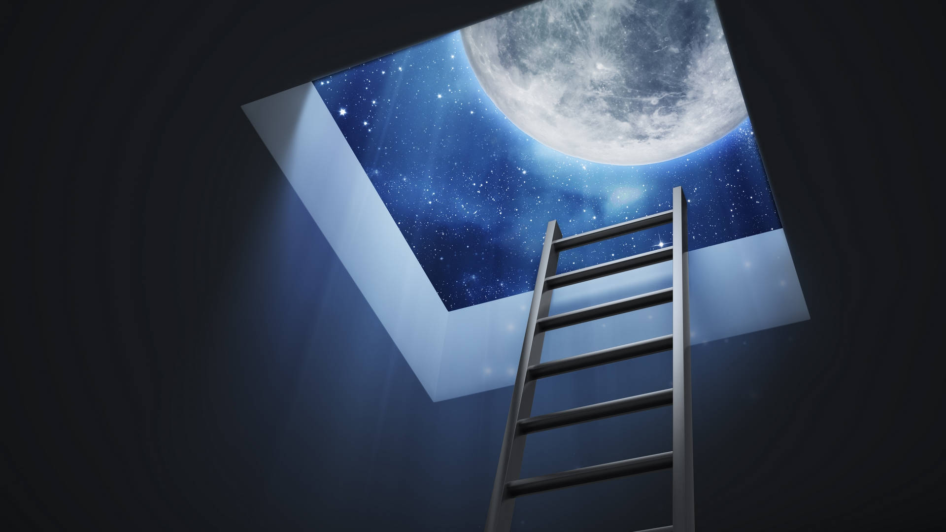 Moon Night Sky Skylight Background