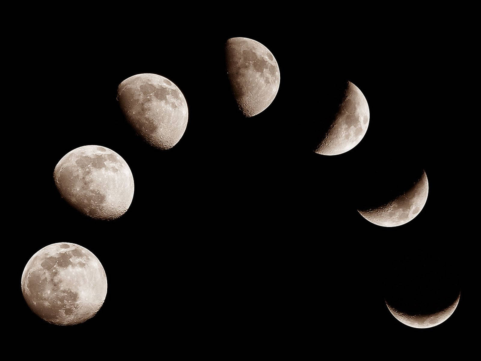 Moon Phases Arch Background