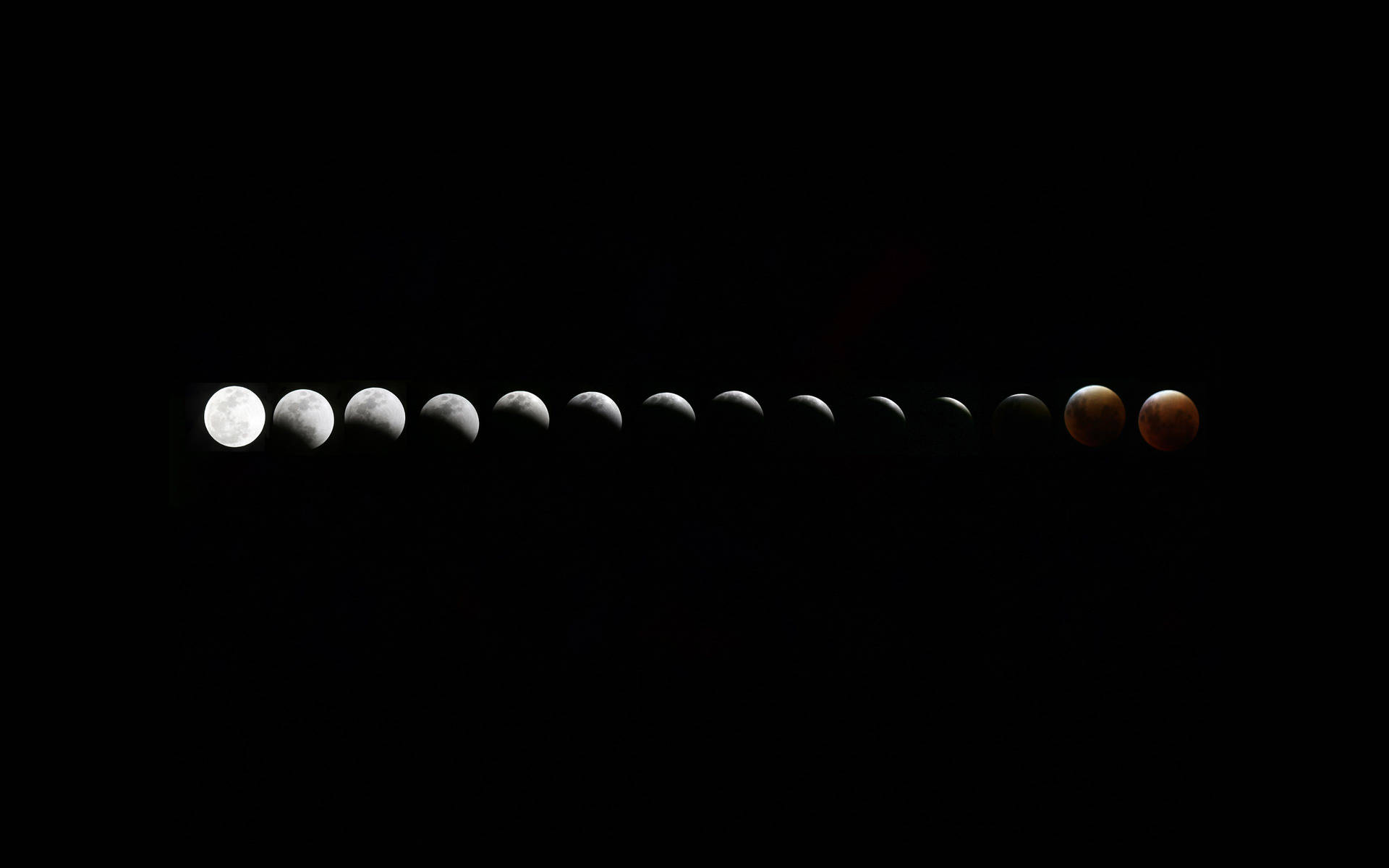 Moon Phases Black Mac Background