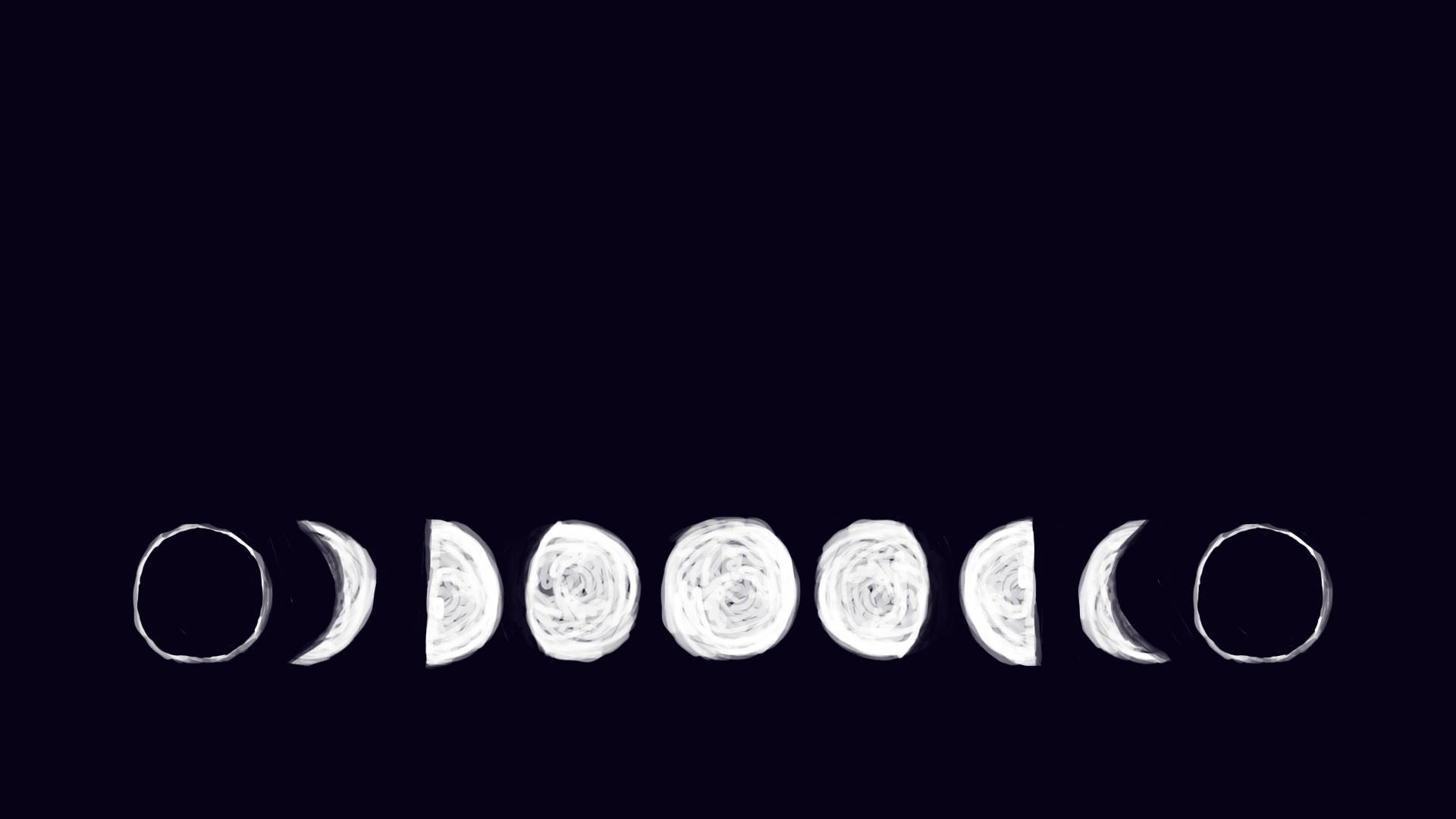 Moon Phases Doodle Style