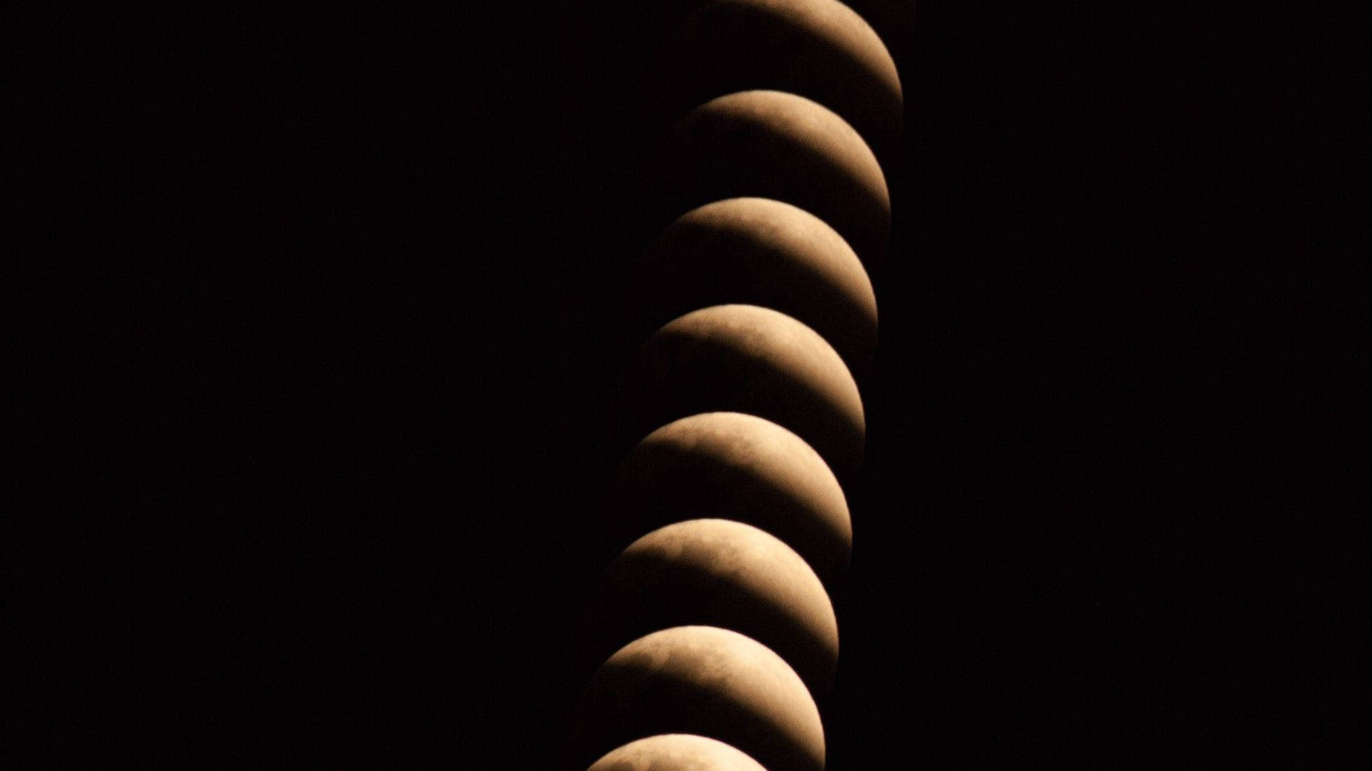 Moon Phases In Vertical Line Background