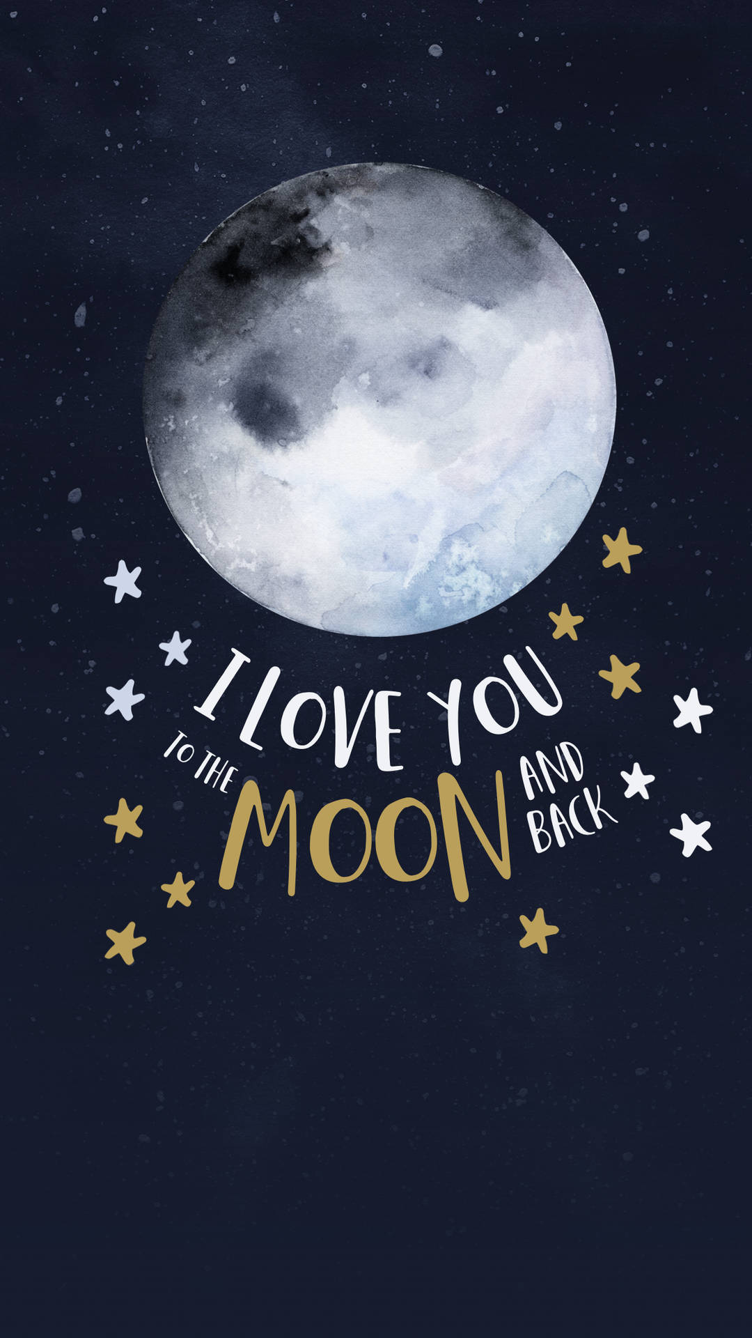 Moon Quote Cute Background