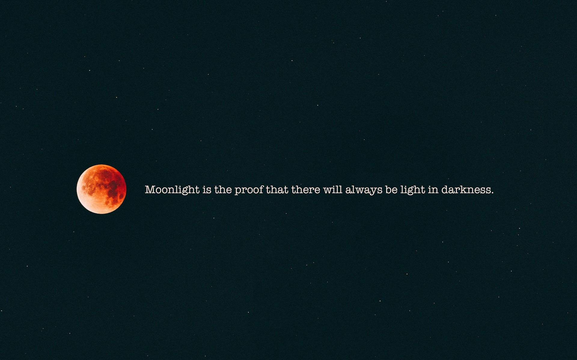 Moon Quote Darkness Background