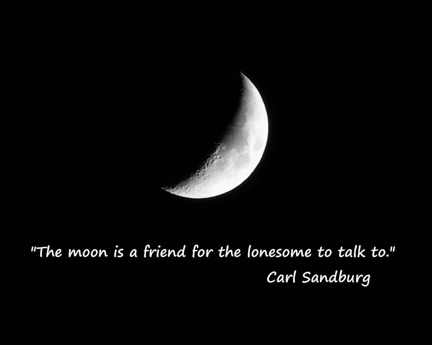 Moon Quotes Carl Sandburg Background