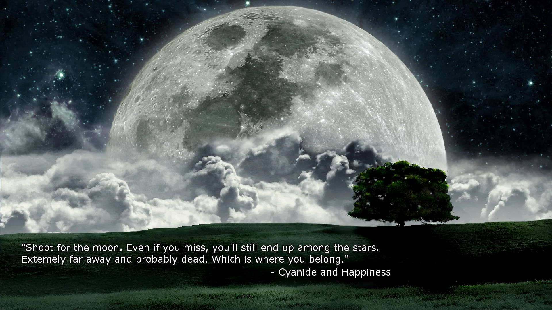 Moon Quotes Cyanide And Happiness Background