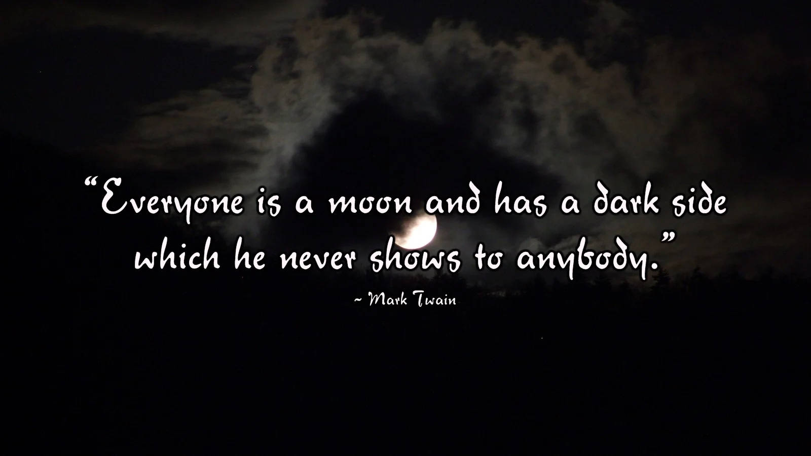 Moon Quotes Mark Twain Background