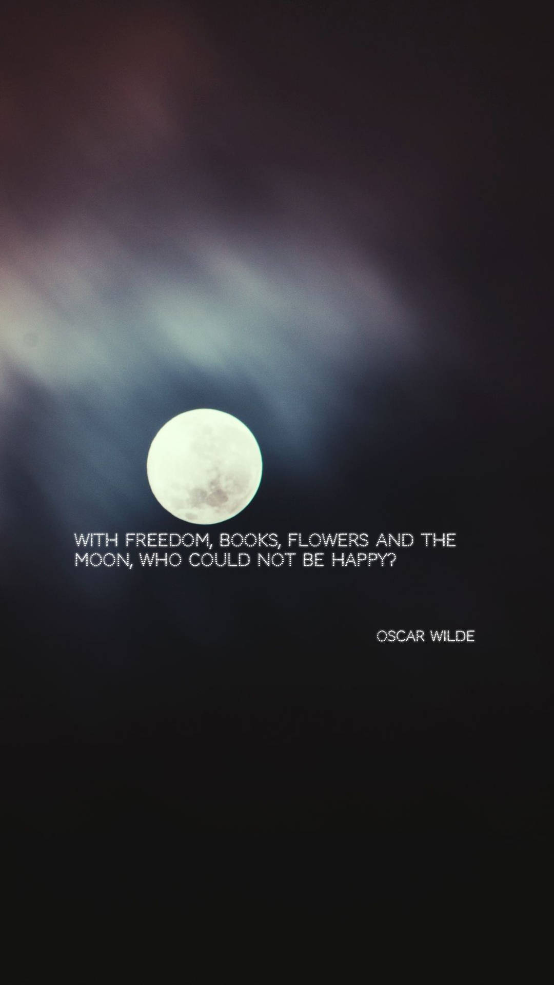 Moon Quotes Oscar Wilde Background