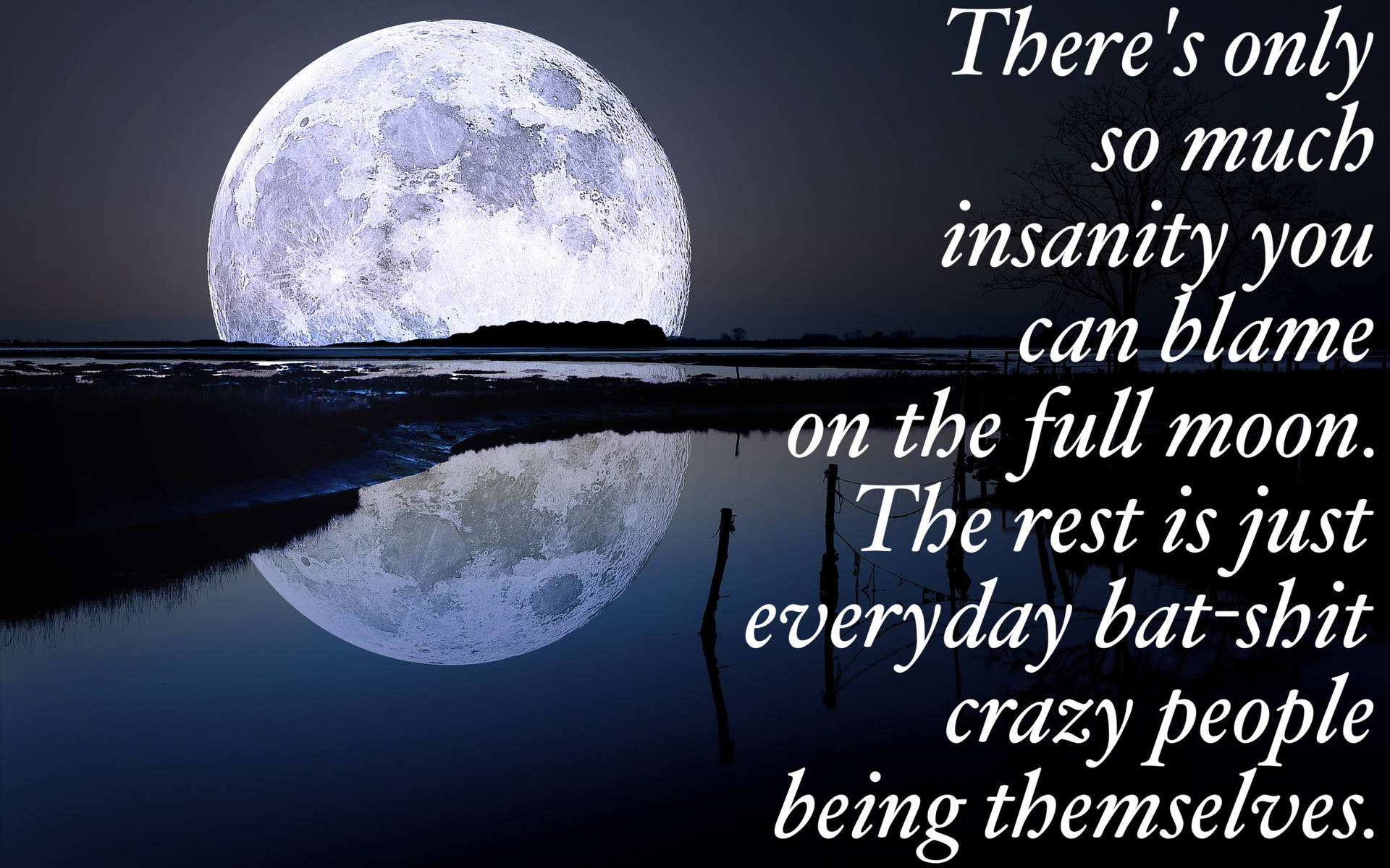 Moon Quotes Reflection Background