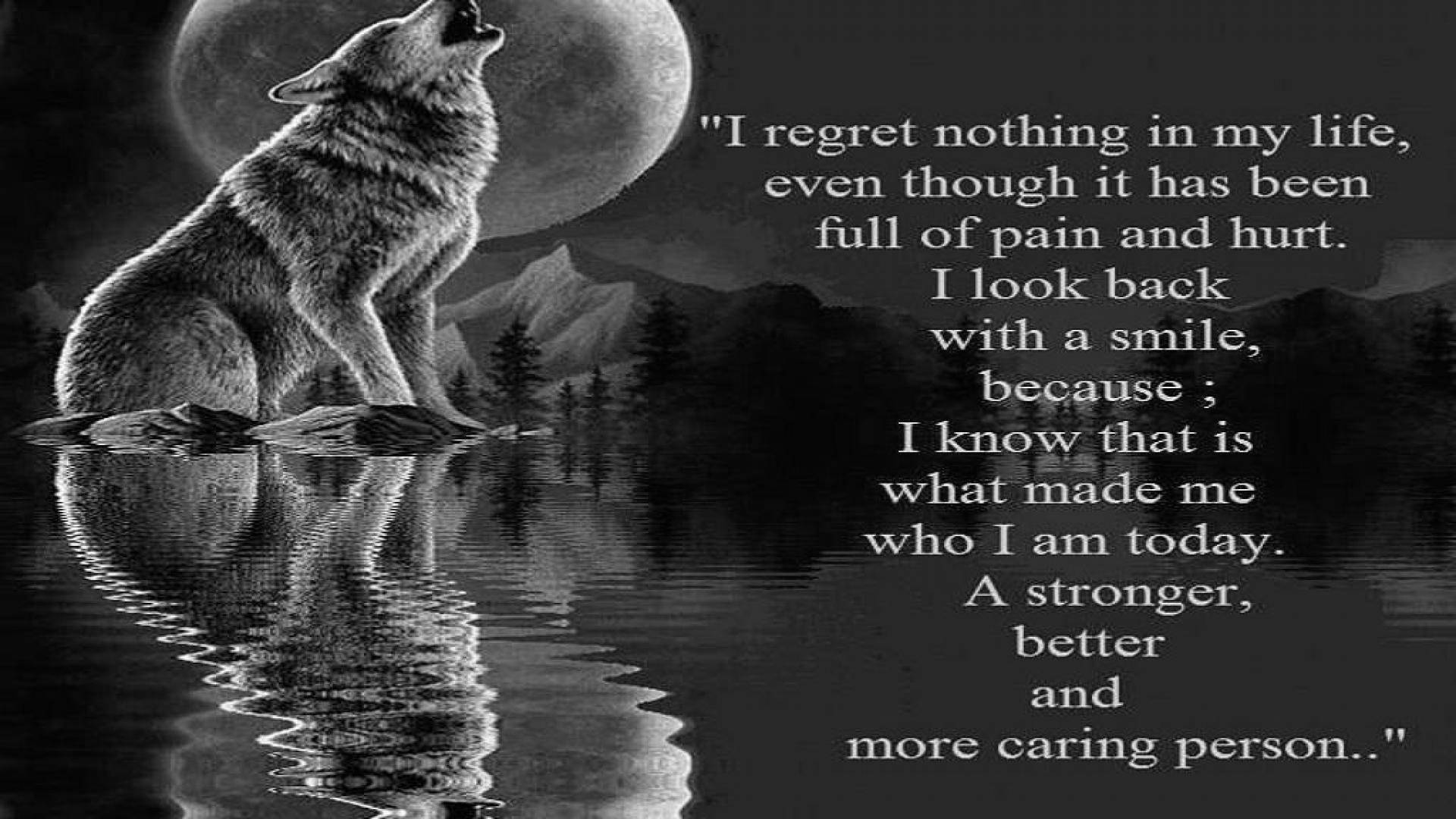 Moon Quotes Wolf Background
