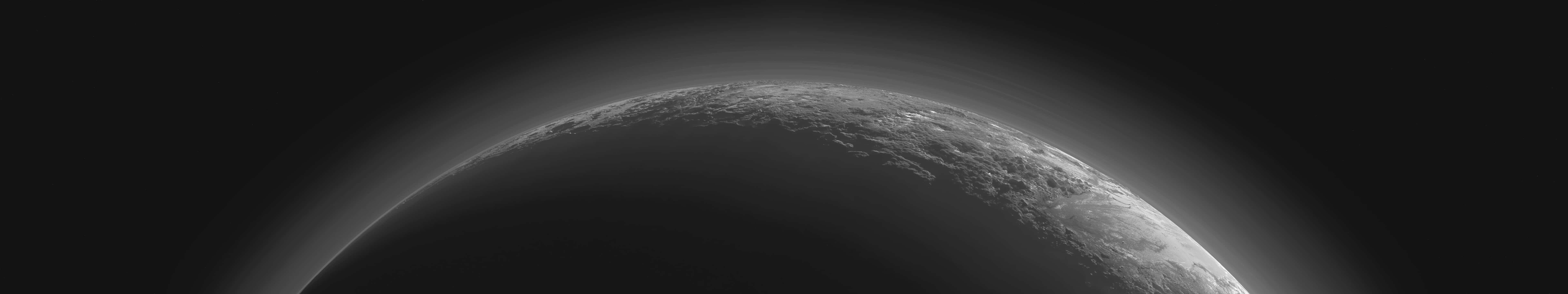 Moon Surface Dark Triple Monitor Background