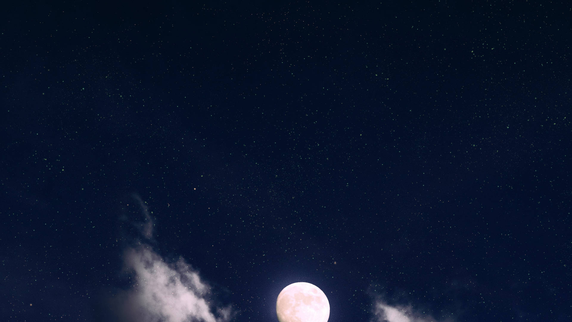 Moonlight 4k With Dark Blue Sky Background