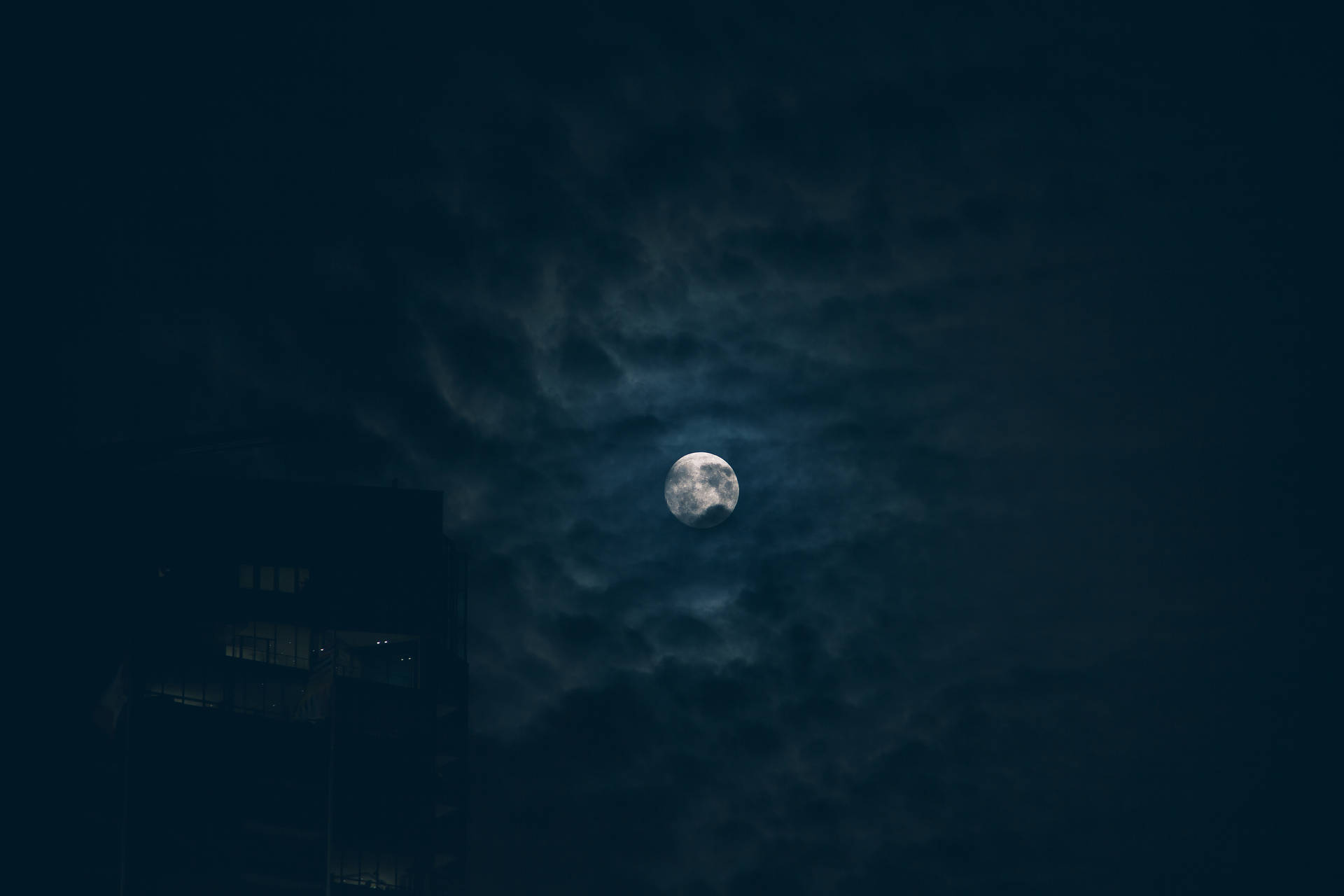 Moonlight Far Moon Dark Sky