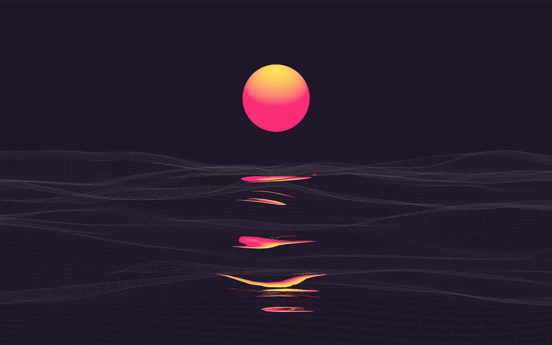 Moonlight Reflection Minimalist Abstract