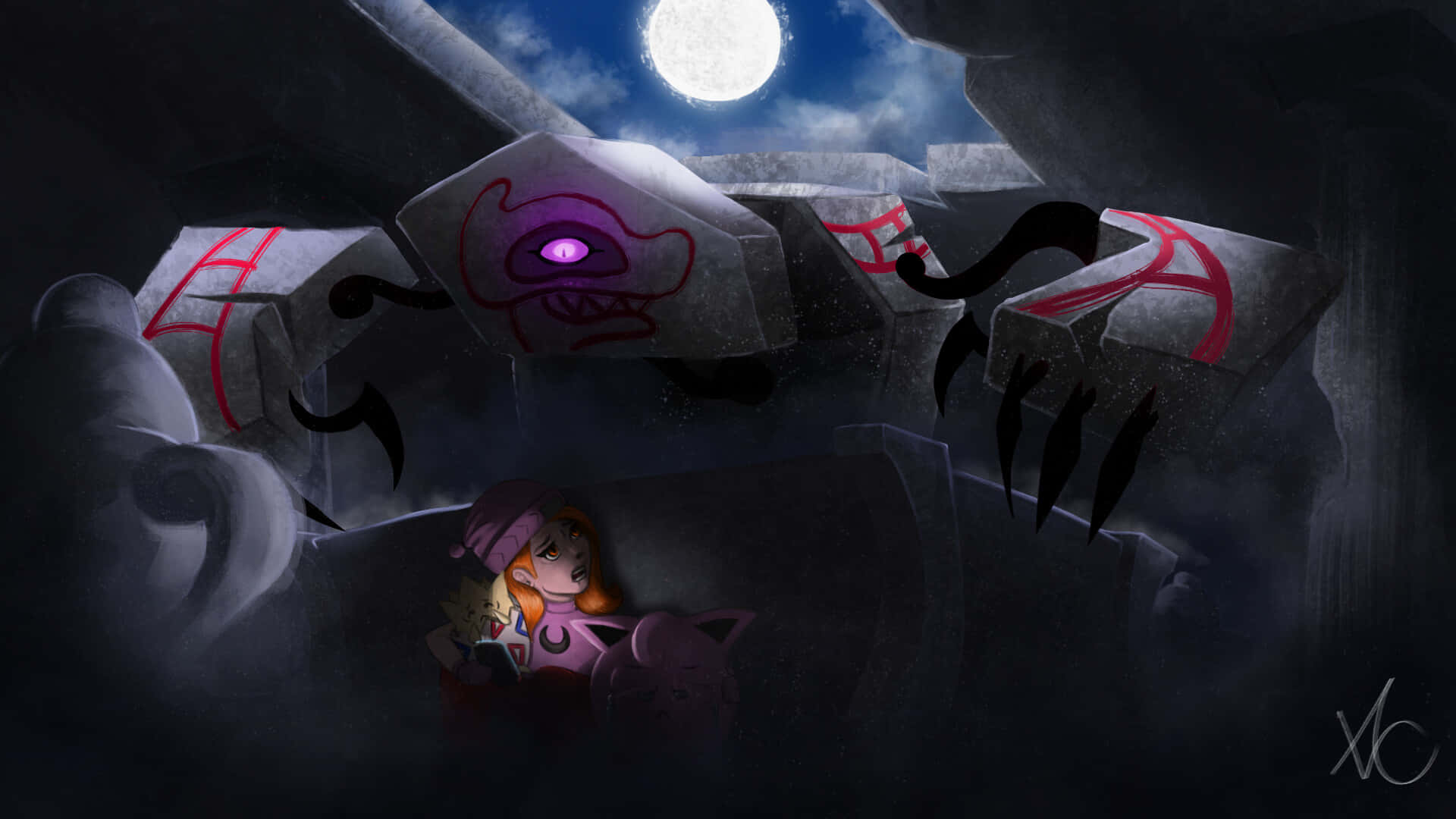 Moonlit Runerigus Encounter