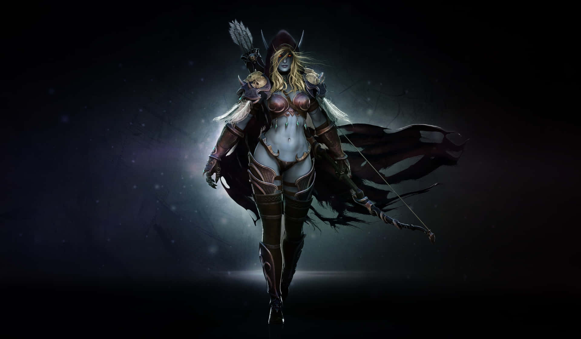 Moonlit Sylvanas Windrunner Desktop