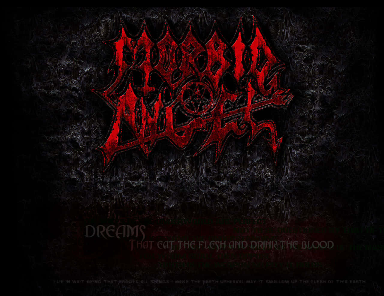 Morbid Angel Typography Background