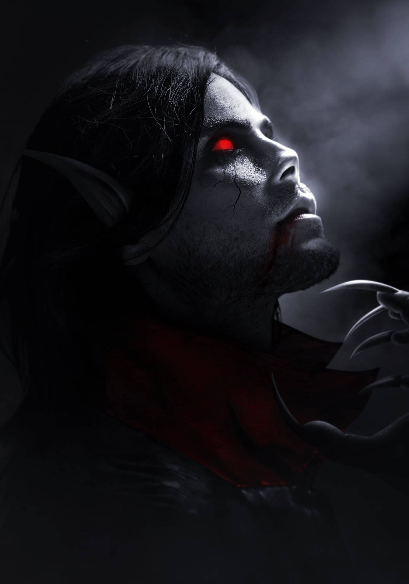 Morbius Glowing Eyes Background