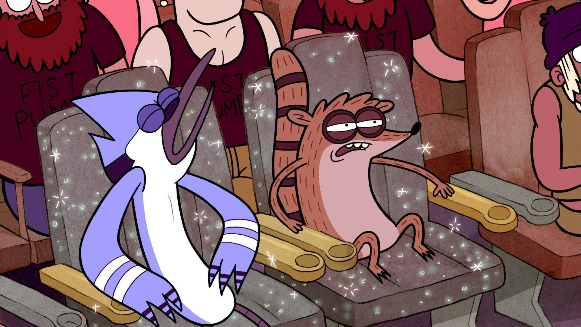 Mordecai And Rigby Animated Sitcom Background