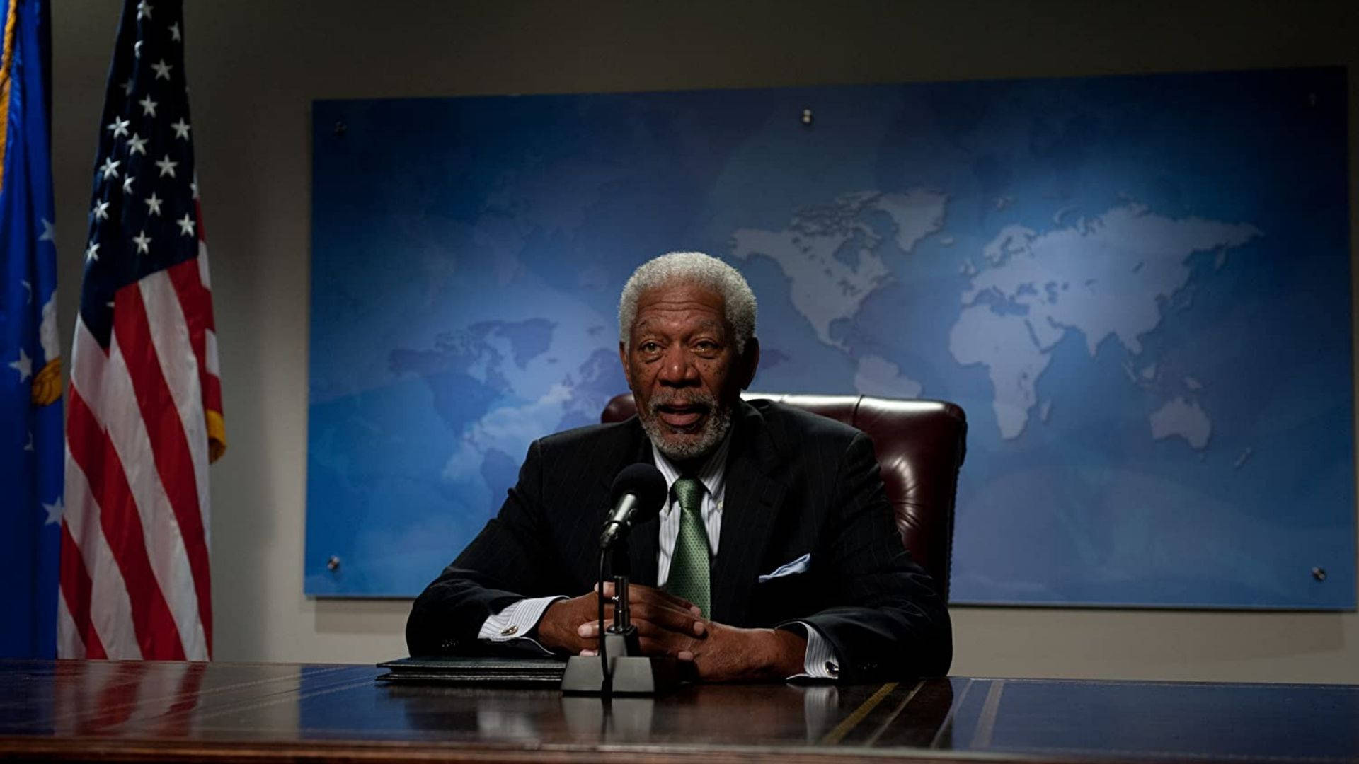 Morgan Freeman As The President Background