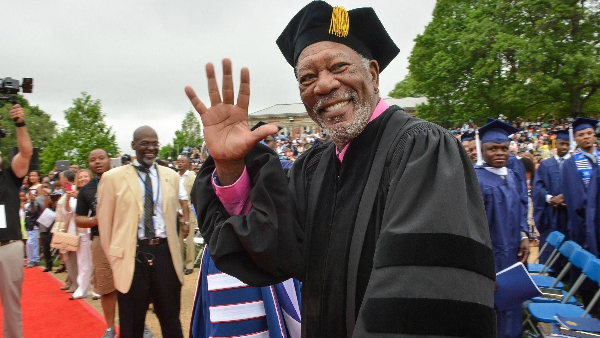 Morgan Freeman Graduation Ceremony Background