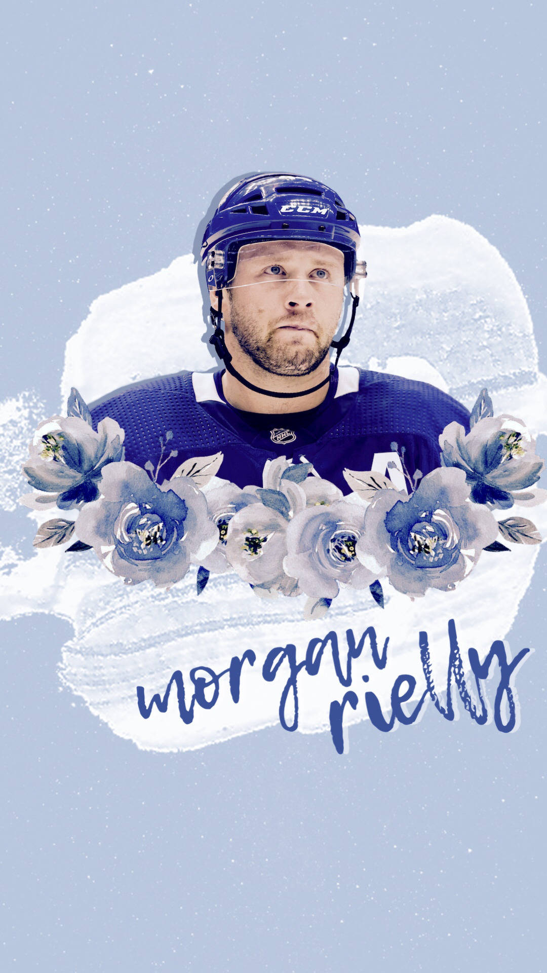 Morgan Rielly Flowers Graphic Art Background