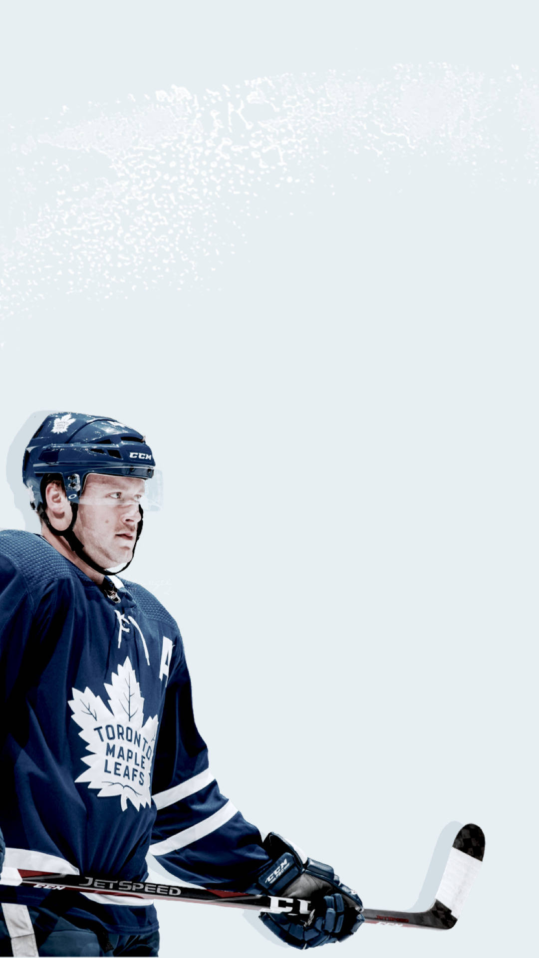 Morgan Rielly Holding A Stick Background