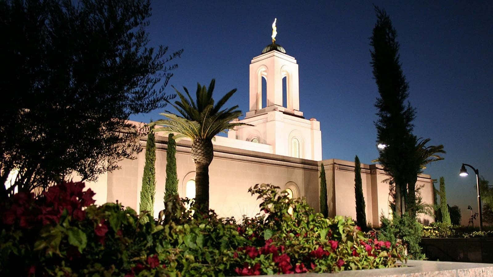 Mormon Temple At Newport Beach California