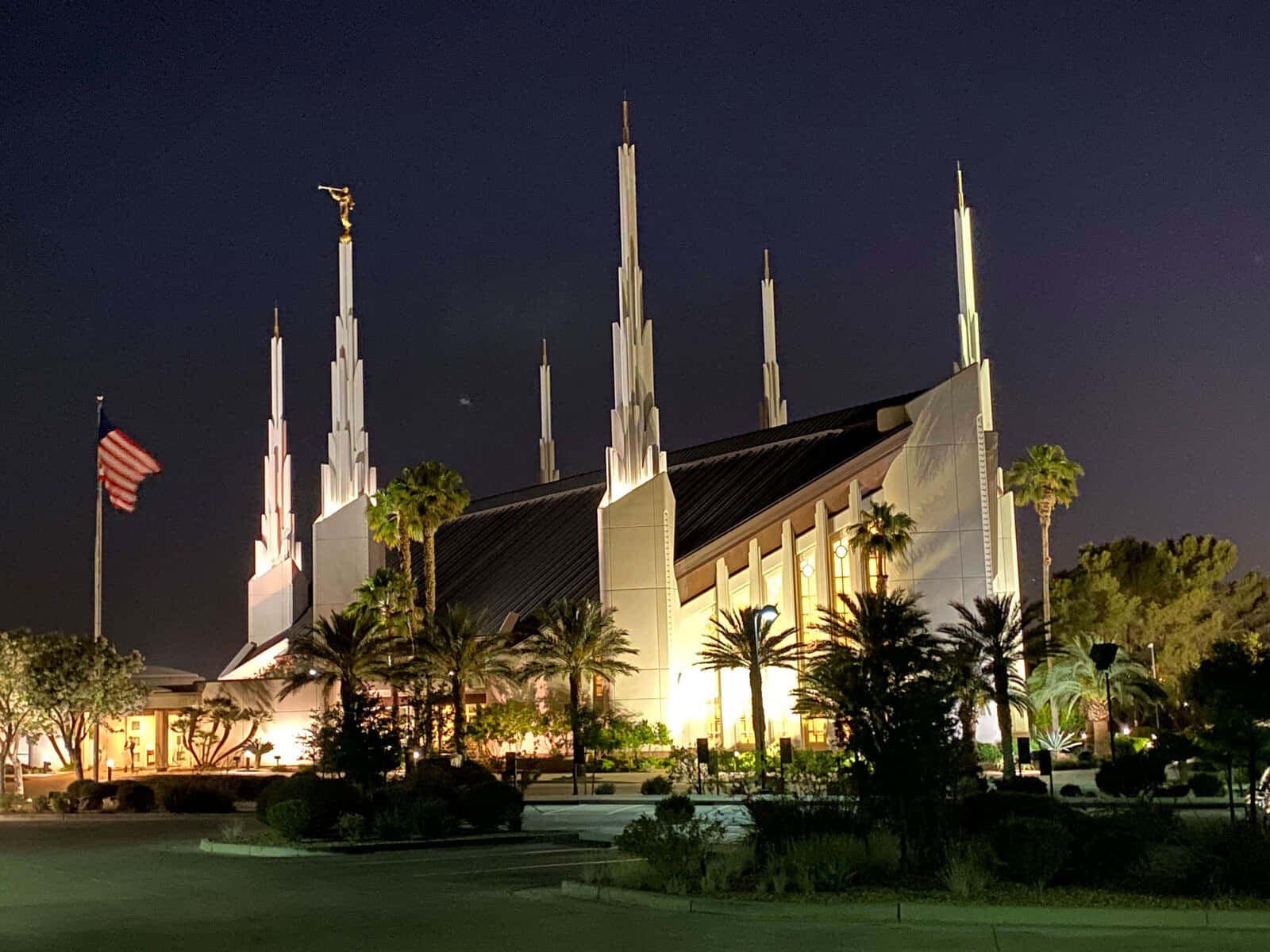 Mormon Temple In Las Vegas Nevada Background