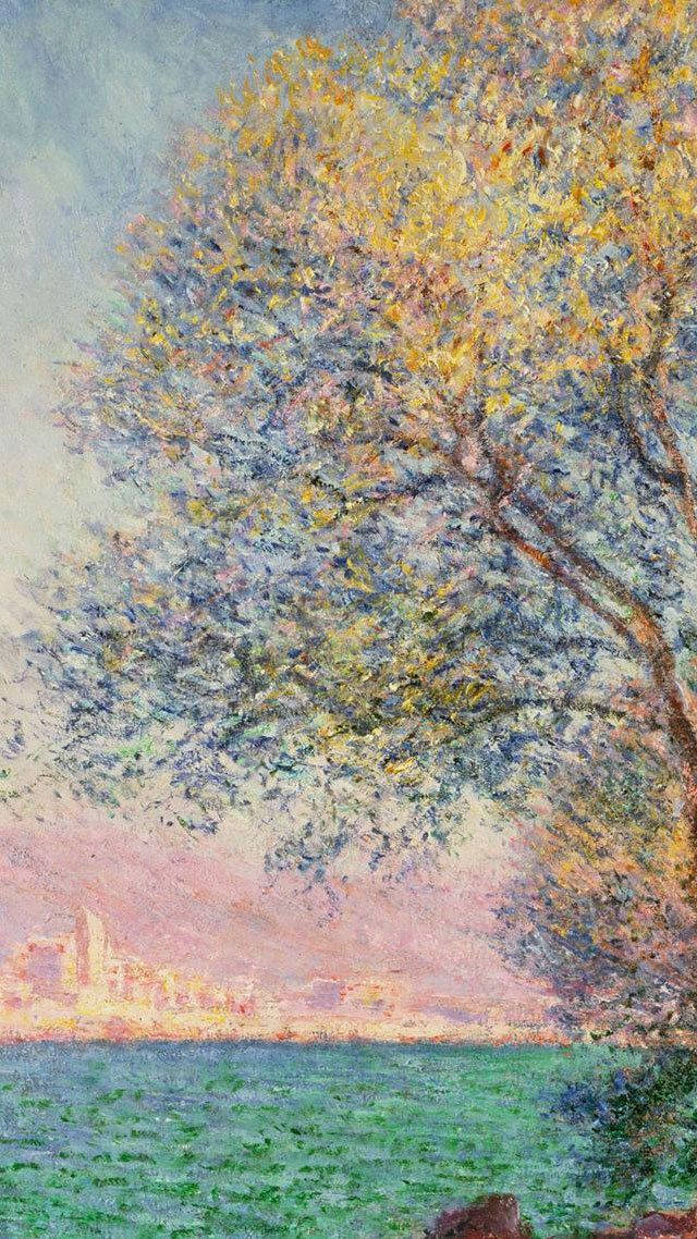 Morning At Antibes Impressionist Art Background
