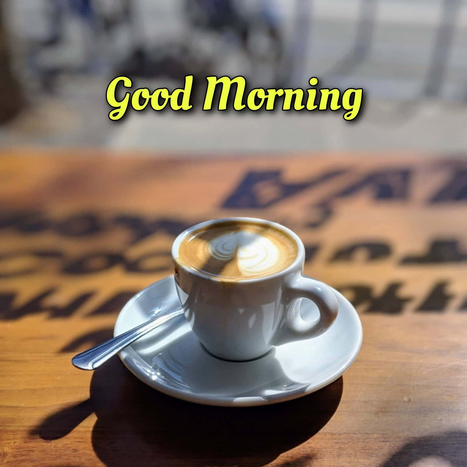 Morning Coffee Latte Sunlight Background