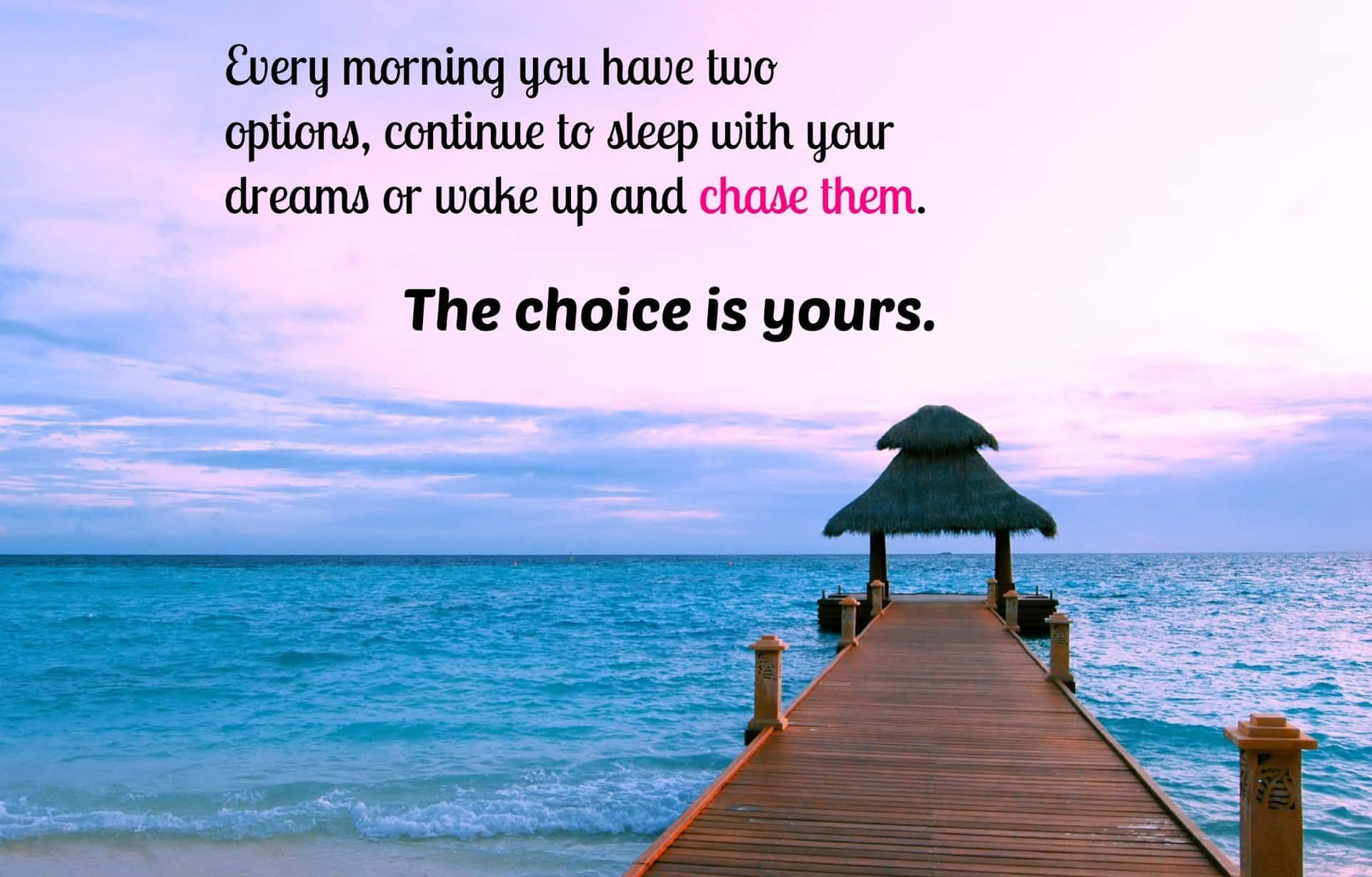 Morning Message About Choice Background